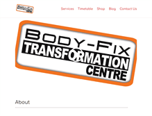 Tablet Screenshot of bodyfixbootcampyork.com